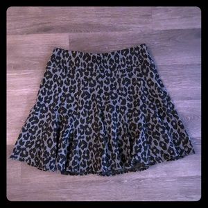 New Ann Taylor leopard print skirt; 6; tags on